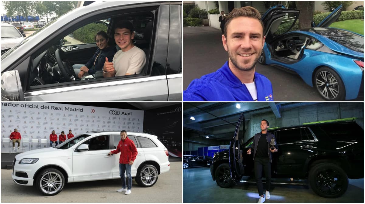 Los carros de los jugadores de la Selección Mexicana de Fútbol  