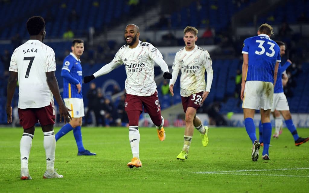 Arsenal se impuso con la mínima ante Brighton con el gol por parte de Lacasex en la segunda mitad del encuentro y suman tres unidades más en la tabla de la Premier League.