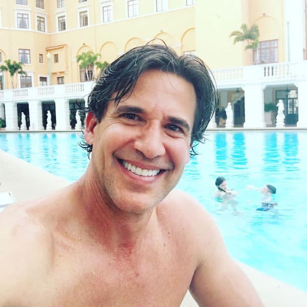 Aprovecharon el rico calorcito para refrescarse en la alberca.