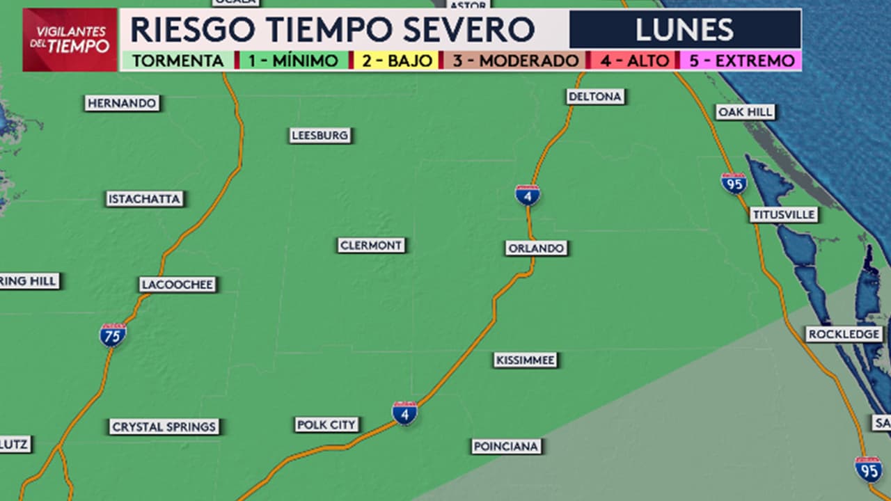 Semana laboral inicia con calor y tormentas en Florida Central