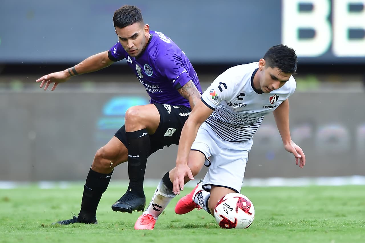 during the game Atlas vs Mazatlan FC, corresponding to Group A of the GNP Cup for Mexico, at Akron Stadium, on Tuesday 7, July 2020. <br><br> durante el partido Atlas vs Mazatlan FC, correspondiente al Grupo A de la Copa GNP por Mexico, en el Estadio Akron, el Martes 07 de Julio de 2020.