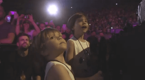 Pero esta no ha sido la única ocasión en que los hijos de Gerard Piqué y la originaria de Barranquilla, Colombia, asisten a un concierto de la intérprete.