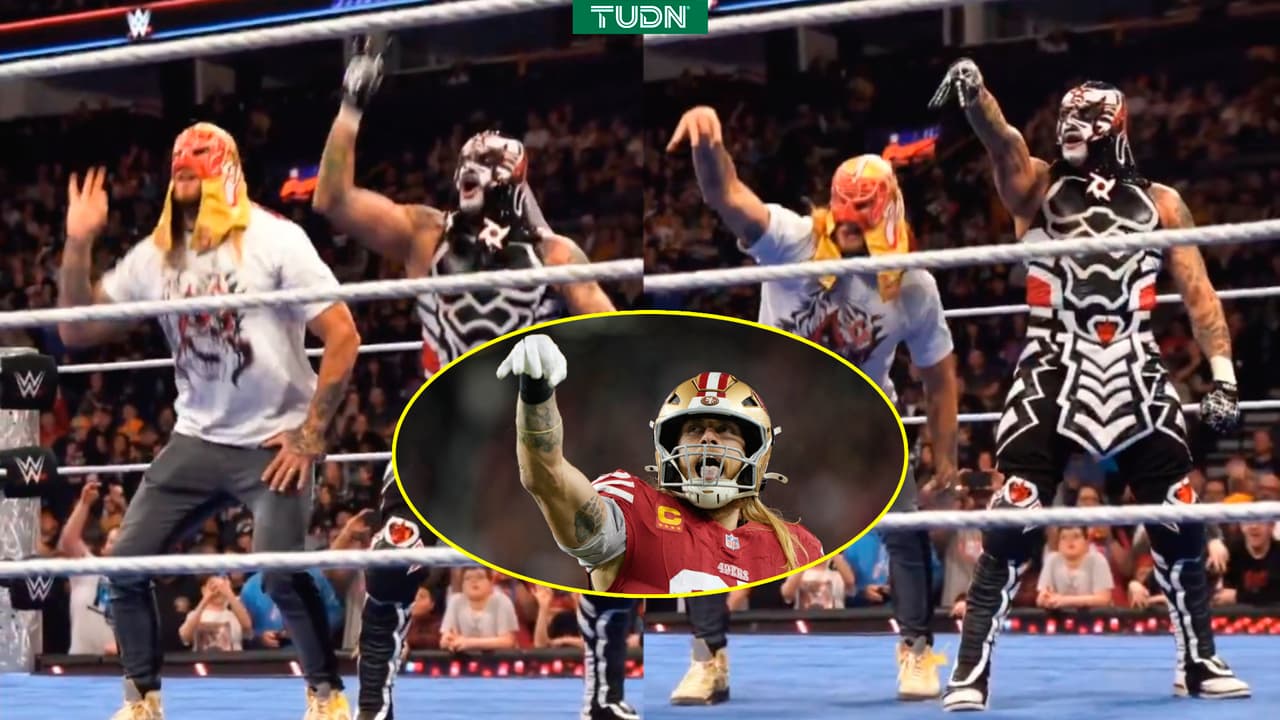 ¡Momentazo! Penta brilla y jugador de NFL festeja con él en el ring