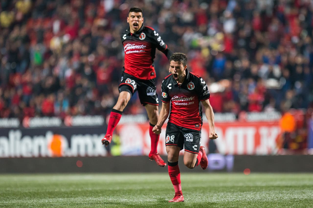 Ignacio Rivero marcó la igualdad al minuto 8 del segundo tiempo para Xolos.