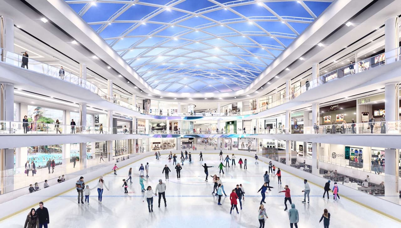 Por otra parte, la pista de patinaje de tamaño regulada por la NHL de American Dream se abrirá a finales de octubre.