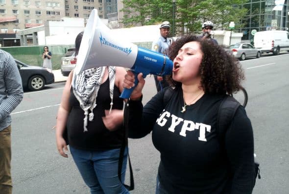 Rose Daraz también es presidenta de la organización estudiantil que pide liberación para las personas en Palestina.