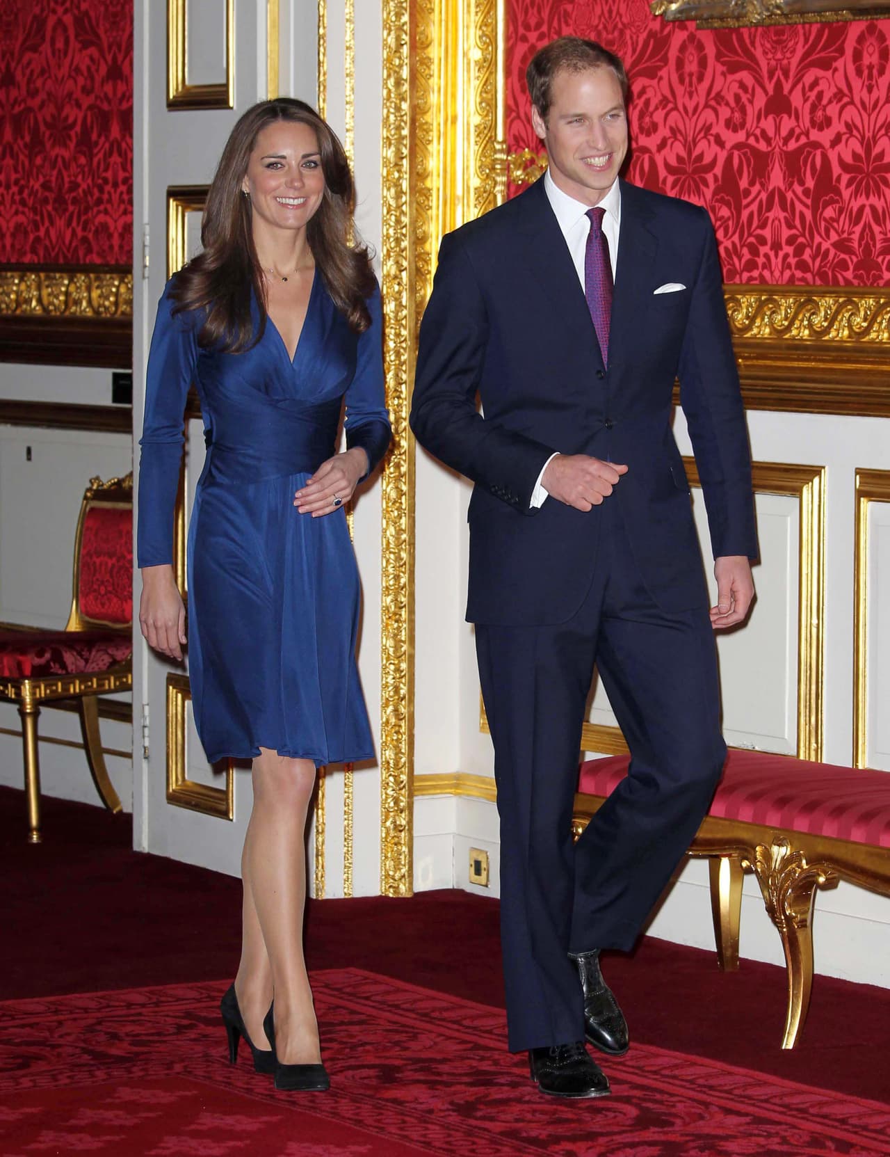 El Príncipe William cuando anunció que se casaría con Kate Middleton