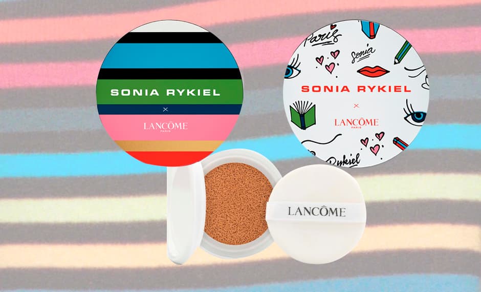 Un producto que, desde su lanzamiento hace un año, ha enamorado a muchas amantes de los productos de belleza es el 
<a href="http://www.paulaschoice.com/beautypedia-skin-care-reviews/by-brand/lancome/_/Miracle-Cushion-Liquid-Cushion-Compact">Cushion</a>. Esta presentación de la base de maquillaje en cojín proviene del mercado asiático. Para esta edición los estuches –recargables– se visten con 
<b>motivos rayados o gráficos</b> disenados por el artista André. Me encanta la idea de sacar de mis cosmetiquera este coqueto estuche de 
<b>base de maquillaje recargable</b>.