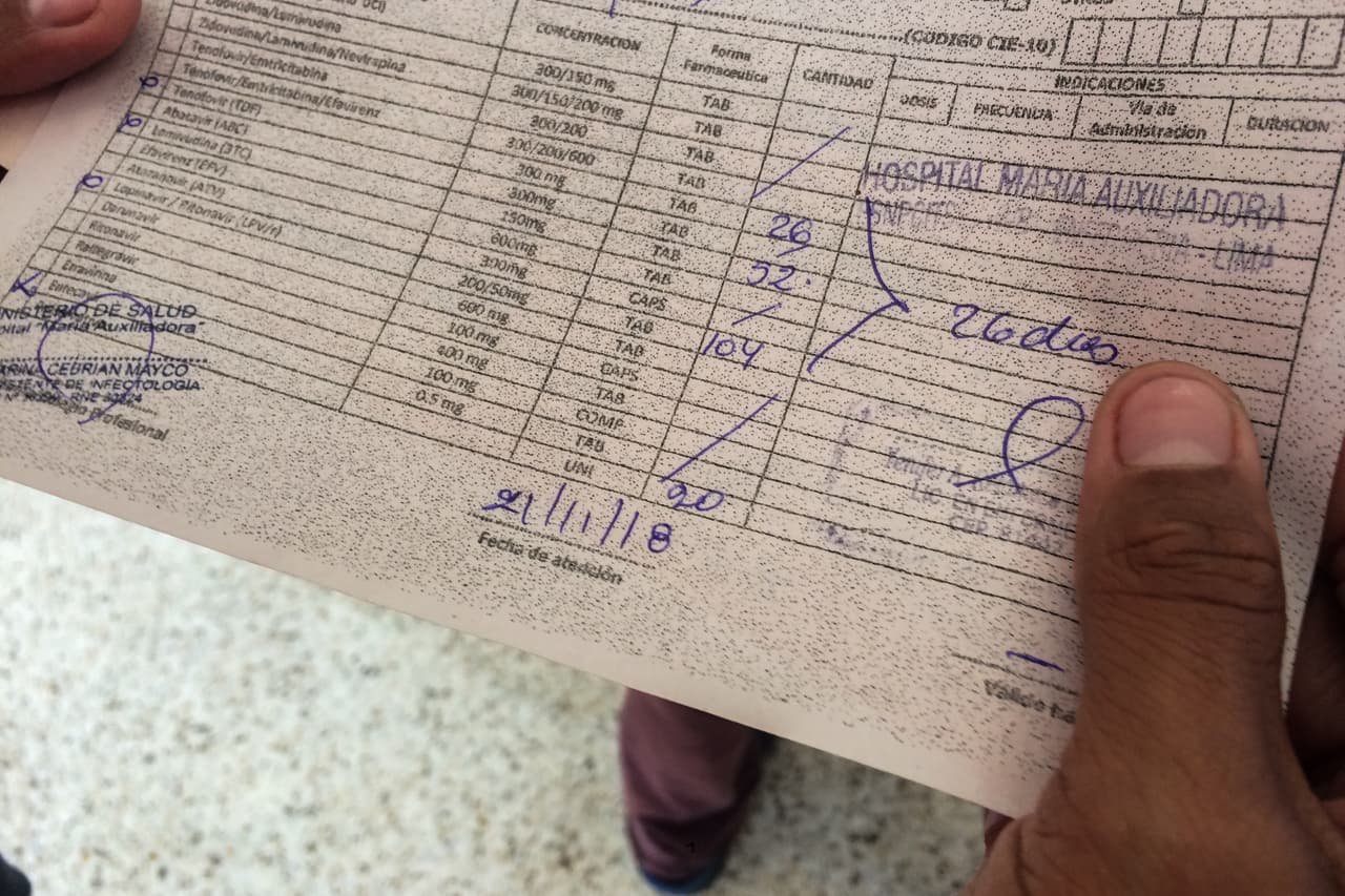 En Perú, al contrario que en Venezuela, puede conseguir toda la medicación.