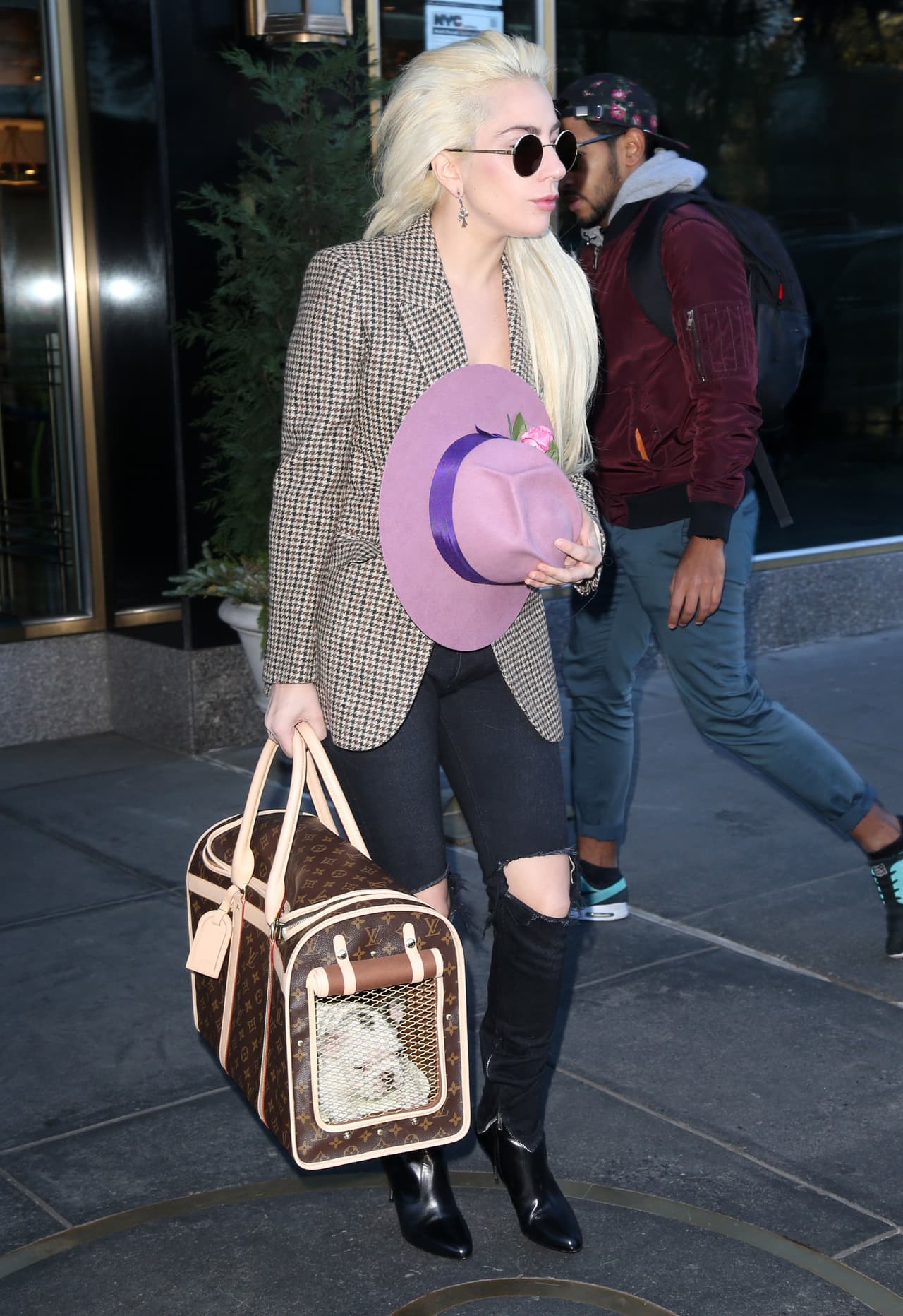 Gaga presumió a su nueva mascotita en redes sociales.