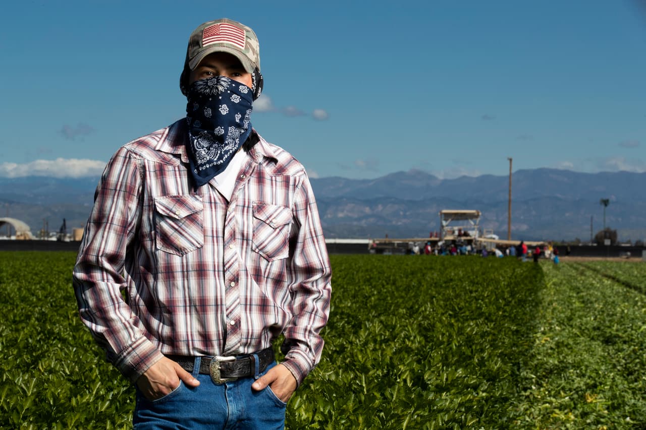 Henry Vásquez tiene nueve años trabajando como jornalero. "Estoy incómodo, pero tengo que venir", dice. Quienes como él se dedican al campo ganan apenas por encima del salario mínimo y en una semana laborando hasta 10 horas durante seis días consiguen alrededor de $1,100 dólares.