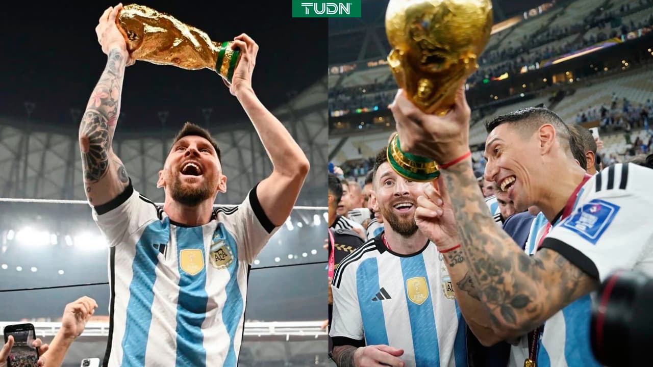 La Copa del Mundo que Messi levanta en la foto con más likes es falsa 
