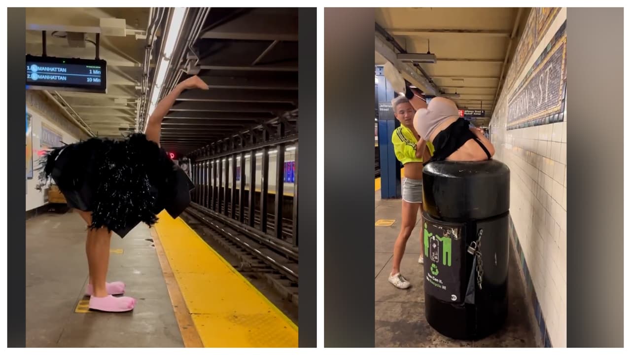 Hombre se gana la vida tomando videos insólitos de lo que ocurre en el subway de NYC