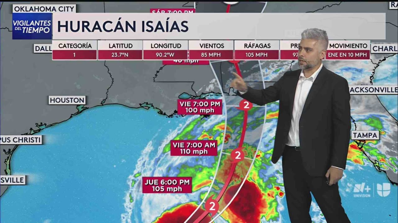 ¿Dónde está el huracán Isaias, de categoría 1, y qué efectos tendrá en la Costa de Texas?: Meteorólogo responde