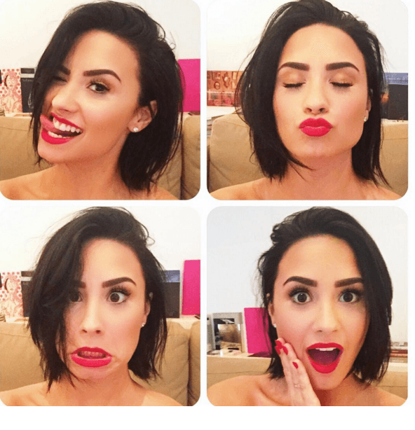 Y su estilo fresco y divertido, se refleja en sus fotos. Como esta en la que vemos a algunas de sus múltiples personalidades.