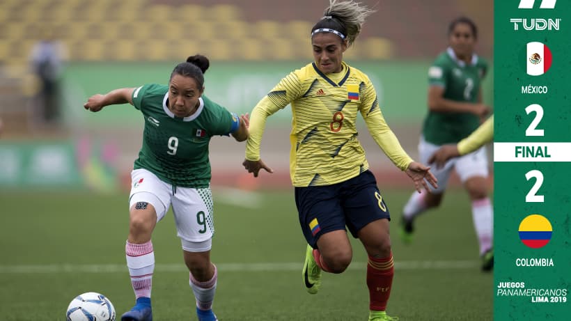 México empata 2-2 ante Colombia en Panamericanos