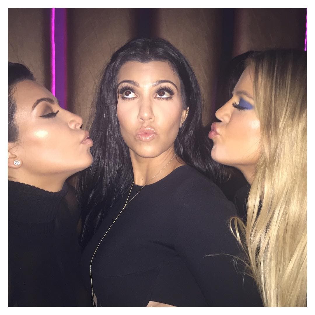 Khloé y Kourtney también se la pasaron de maravilla.