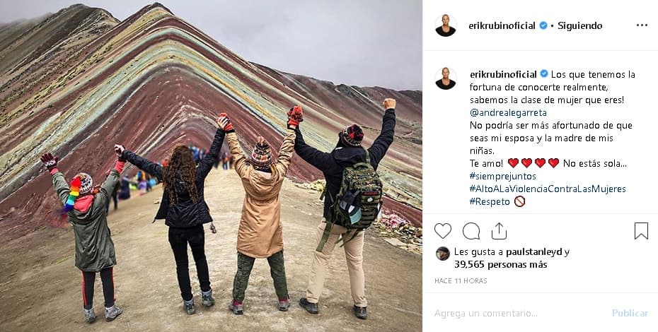 La artista de 48 años recibió el apoyo total de su marido. "Los que tenemos la fortuna de conocerte realmente, ¡sabemos la clase de mujer que eres!
<b>Andrea Legarreta</b>, no podría ser más afortunado de que seas mi esposa y la madre de mis niñas.
<b><a href="https://www.univision.com/shows/hoy/andrea-legarreta-y-erik-rubin-su-historia-de-amor-fotos#f73ffc3c0000" target="_blank">¡Te amo! No estás sola</a></b>", le escribió Erik Rubín en Instagram.