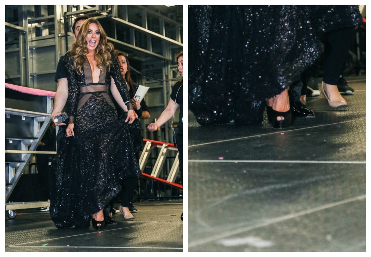 ¡Ciudado Gali que casi pierdes el estilo por semejantes tacones!