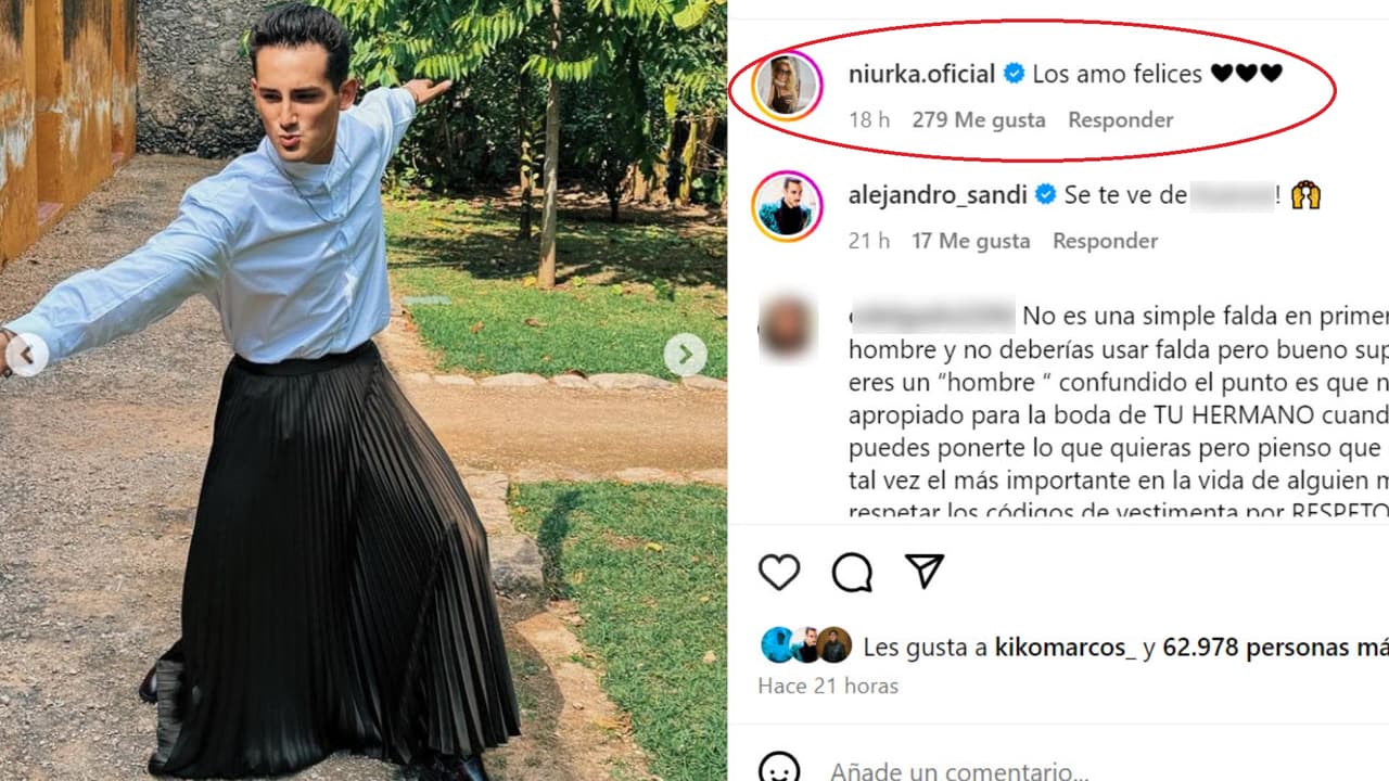 Niurka tampoco se quedó callada ante el 'outfit' de su hijo Emilio Osorio.