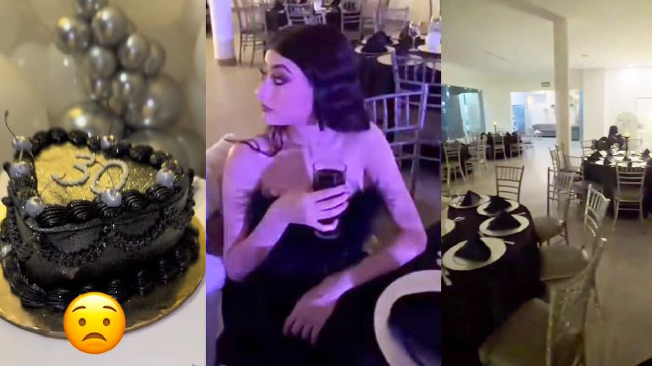 Chica celebra sola su cumpleaños número 30: los invitados la dejaron plantada, pero redes creen que miente