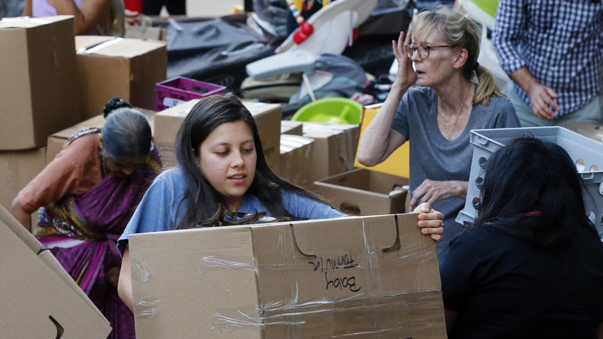 Hundreds of institutions are collecting donations of non-perishable food, diapers, bottled water and clothing to help those affected by Hurricane Maria.