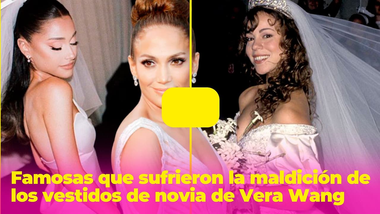 Ariana Grande, JLo y otras famosas que sufrieron la maldición de los vestidos de novia de Vera Wang