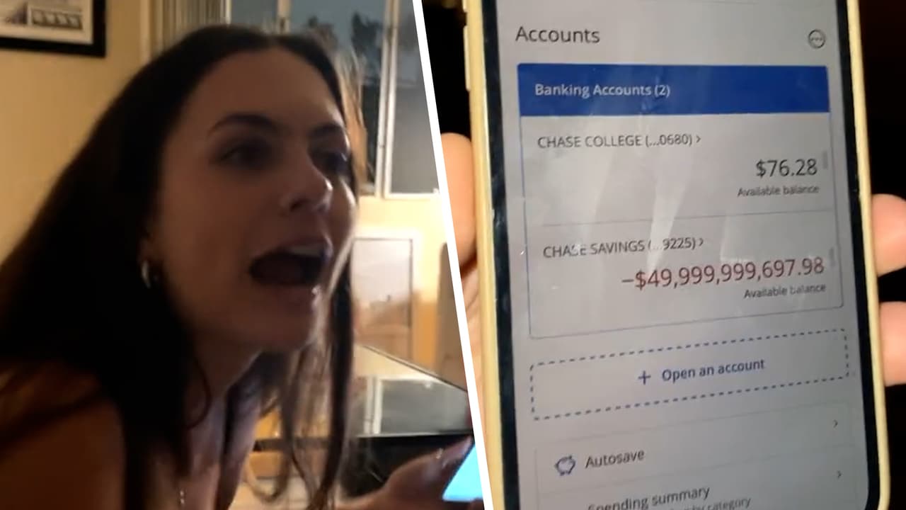 Joven descubre deuda de 50 mil millones en su cuenta de banco y video en TikTok se hace viral