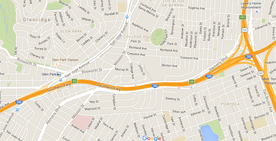 Mujer muere tras ser arrollada por varios autos sobre la Autopista Interestatal 280 en SF