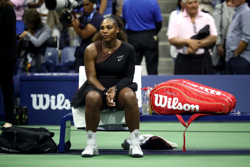 El desconsuelo se apoderó de Serena Williams luego de la derrota en la gran final.