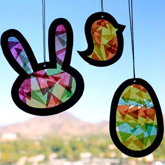 Easter Suncatchers are a great way to decorate your windows and enjoy the Spring sunshine. This time of year we could all use a little more of that sunshine.