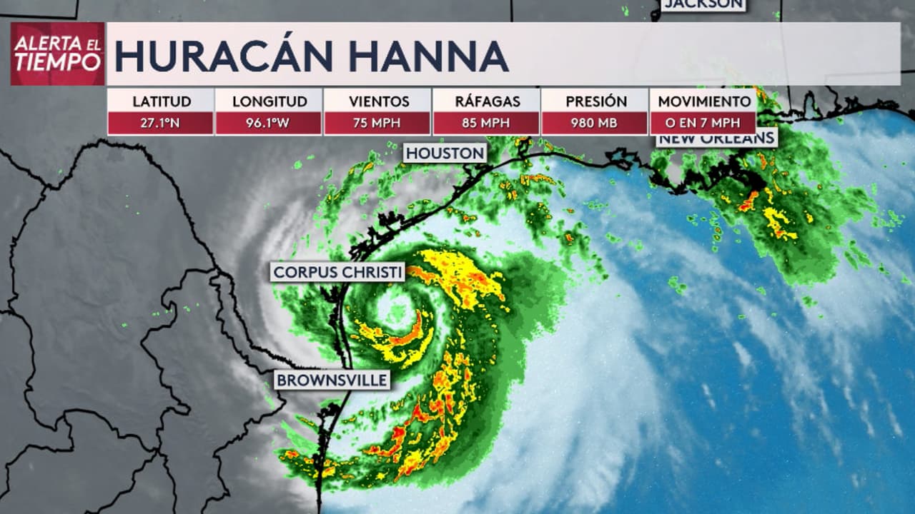 Te explicamos cómo afectará a Houston el huracán Hanna, que se dirige a la costa de Texas