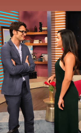 La presentadora se dio a la tarea de ponerse en el lugar de Flor y se dejó ver bien acompañada por Sergio Mur y Joaquín Ferreira, los protagonistas de la historia, quienes visitaron el estudio de El Gordo y La Flaca.