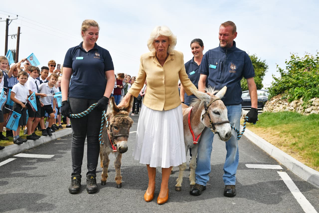 Tan pronto les tomaron la foto, Camilla Parker se mostró decidida a continuar su recorrido, pues todavía le faltaba otro compromiso por cumplir en este día tan especial.