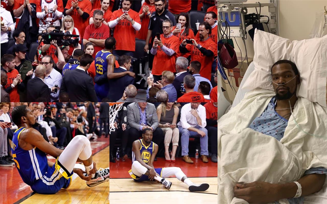 Kevin Durant confirmó los peores temores: fue operado de una ruptura en el tendón de Aquiles de la pierna derecha.