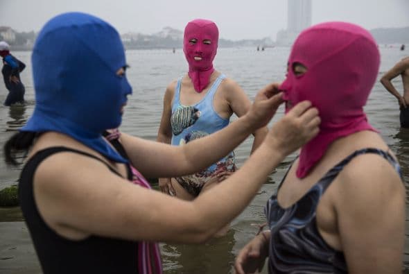 Para Zhang Shifan, su creadora, las ventas del facekini se han incrementado año con año.