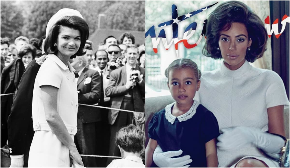 La misma revista explica en las primeras líneas del reportaje: "es una mujer infravalorada, incomprendida e innegablemente fascinante. Para su estreno en la portada de una revista junto a su hija North, Kim Kardashian West se convierte en otra madre de la que cada movimiento cautivó la imaginación estadounidense: la primera dama Jacqueline Kennedy Onasis".