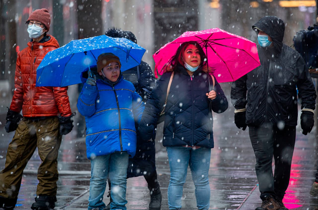 <b>Condado de Orange:</b> 1.3 pulgadas de nieve.