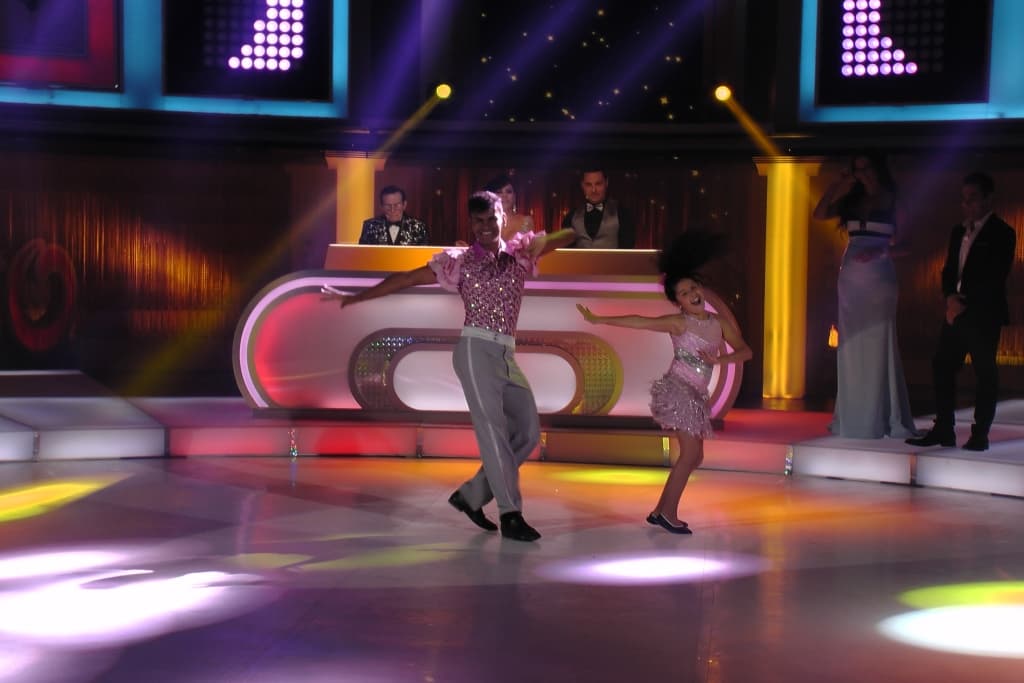 Y así comenzó la competencia, con la primer pareja.