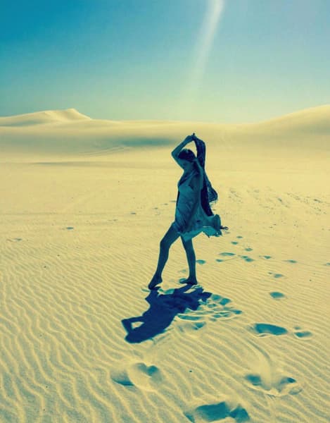 En esta foto la actriz escribió: "Bendecida y agradecida".