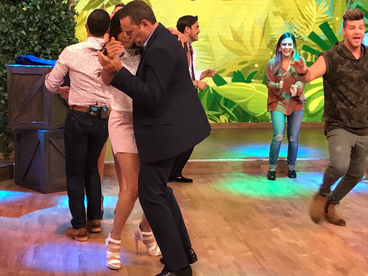Alan y Francisca le pusieron sabor a la pista de Despierta América.