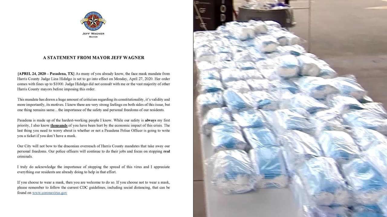 “La ciudad no se doblegará al severo mandato del condado Harris”: alcalde de Pasadena ante uso de mascarillas