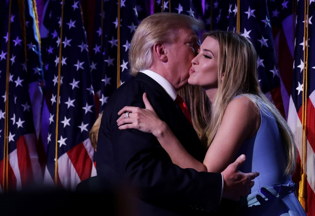 Durante su adolescencia Ivanka siguió los pasos de su madre Ivana, la primera esposa de Trump, en el modelaje. En su vida adulta ha mostrado más interés por los negocios, como vicepresidenta ejecutiva de la Organización Trump y la política como su padre.