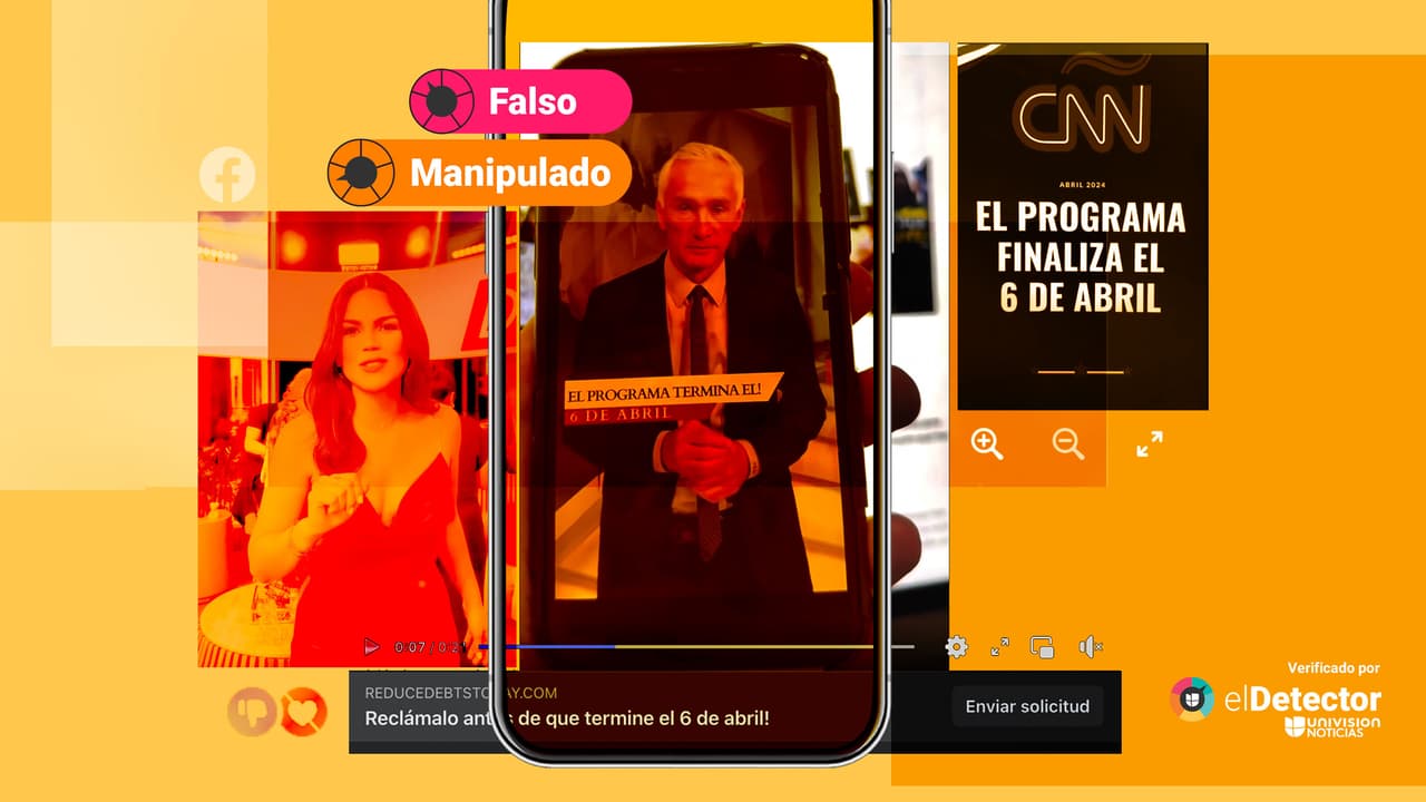 Ni Jorge Ramos ni Karina Banda invitan a participar en un programa de eliminación de deudas que expiraría el “6 de abril”: esos videos están manipulados