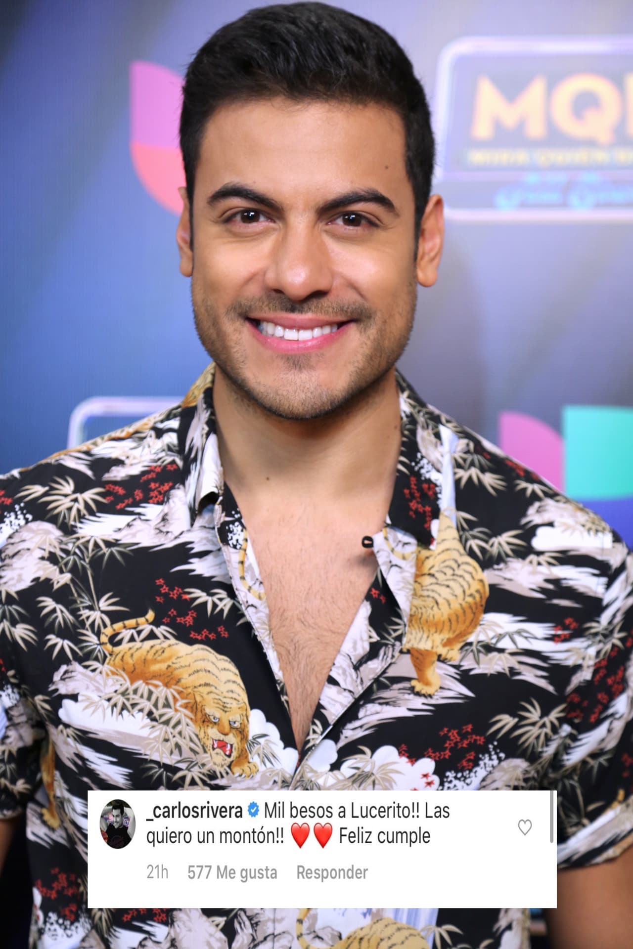 <b><a href="https://www.univision.com/temas/carlos-rivera">Carlos Rivera</a></b> expresó su cariño tanto Lucero como a su hija: “¡Mil besos a 'Lucerito'! ¡Las quiero un montón! Feliz cumple”.
<br>