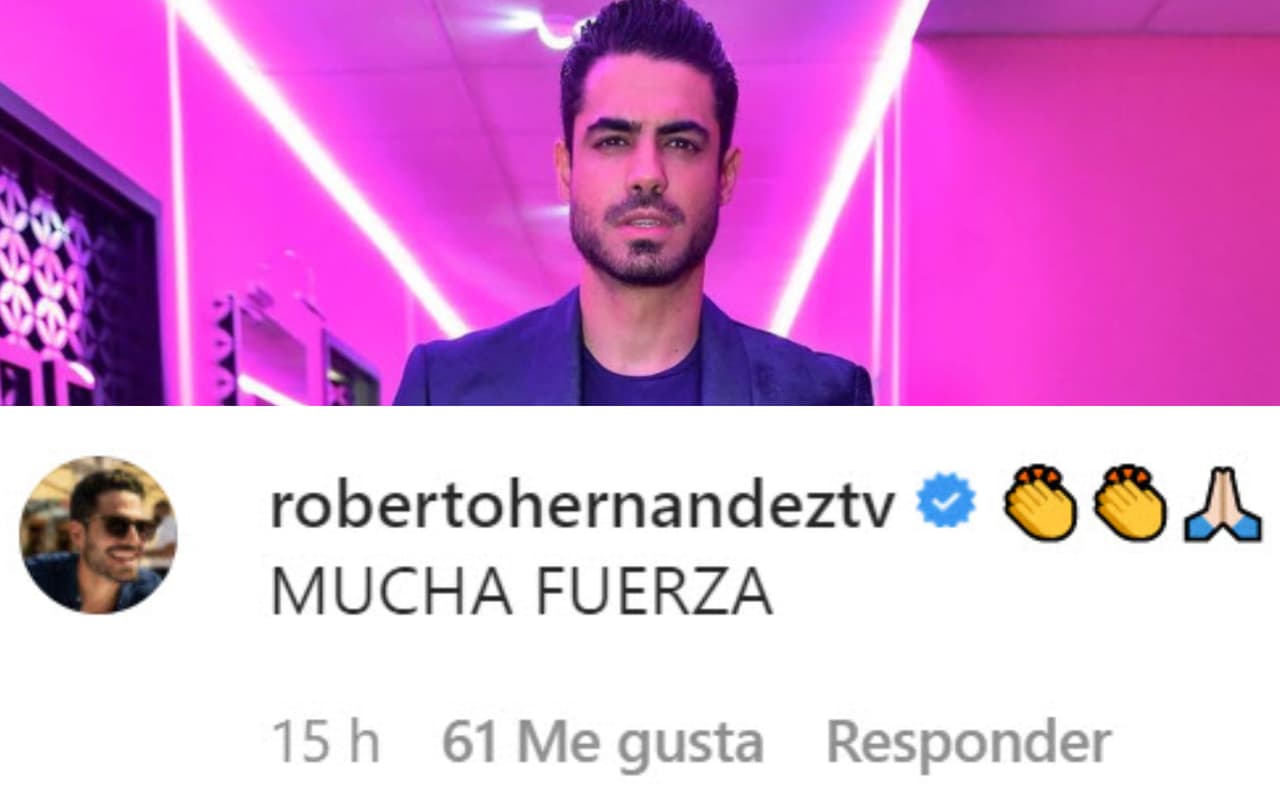 Roberto Hernández le mandó "mucha fuerza".
<br>