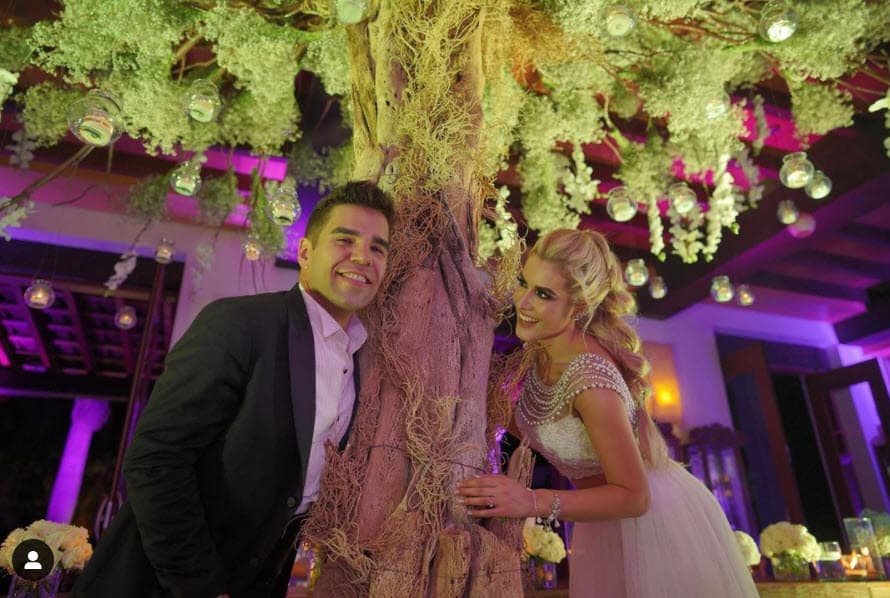 La pareja se casó en una íntima ceremonia el 20 de junio de 2020 en plena pandemia de covid-19.
<br>