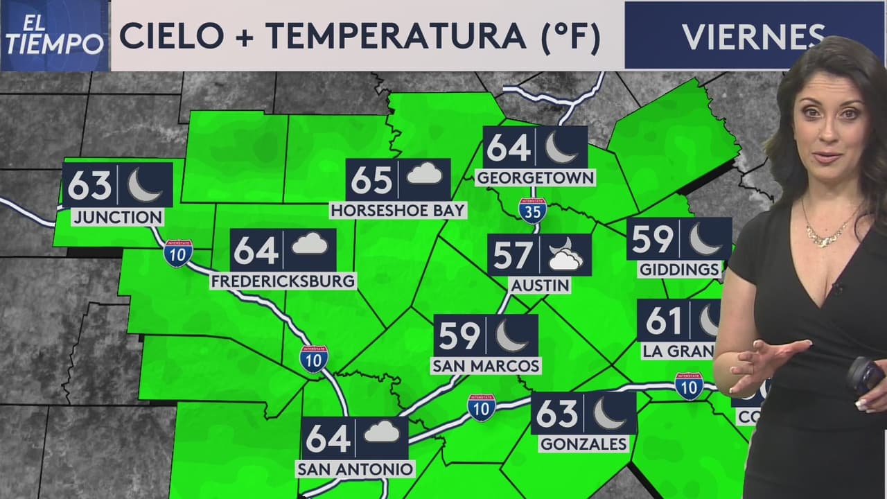 Esperan temperaturas cálidas con una capa de nubosidad para este viernes en San Antonio