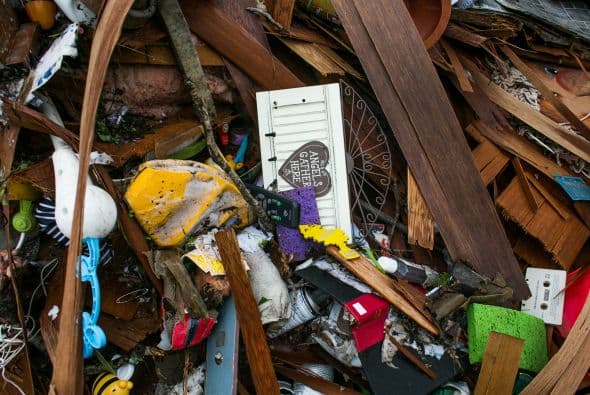 Algunas zonas de la capital texana quedaron bajo el agua luego de las intensas lluvias de los últimos días.