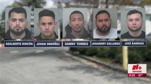 Cinco venezolanos enfrentan cargos por robo de autos; uno está en custodia migratoria